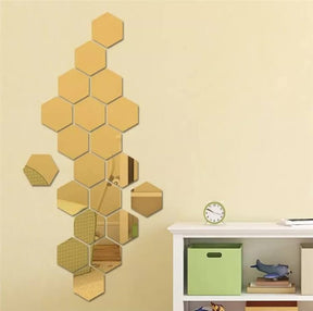 Unbreakable Acrylic Hexagon Shape Mirrors HM001