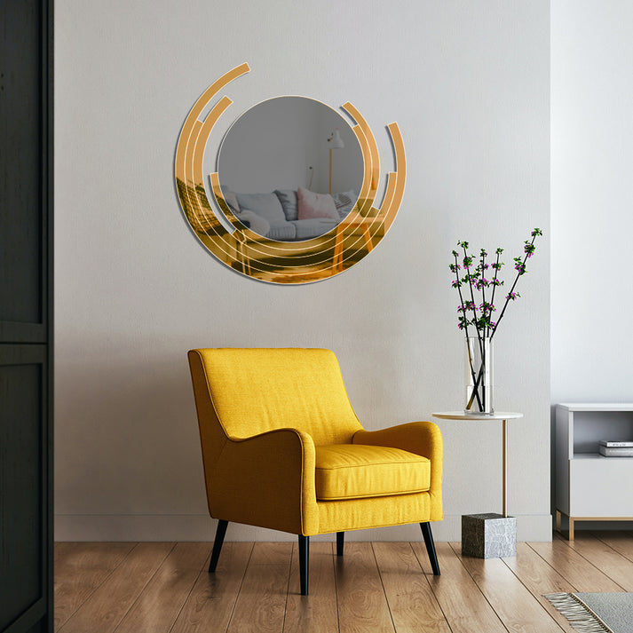 UnBreakable Acrylic Elegant Round Mirror  - WM 725