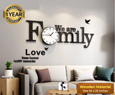 We are Family Clock with White Dial - WC 129