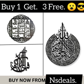 Buy 1 GET 3 FREE ON ISLAMIC CALLIGRAPHIES FRAMES