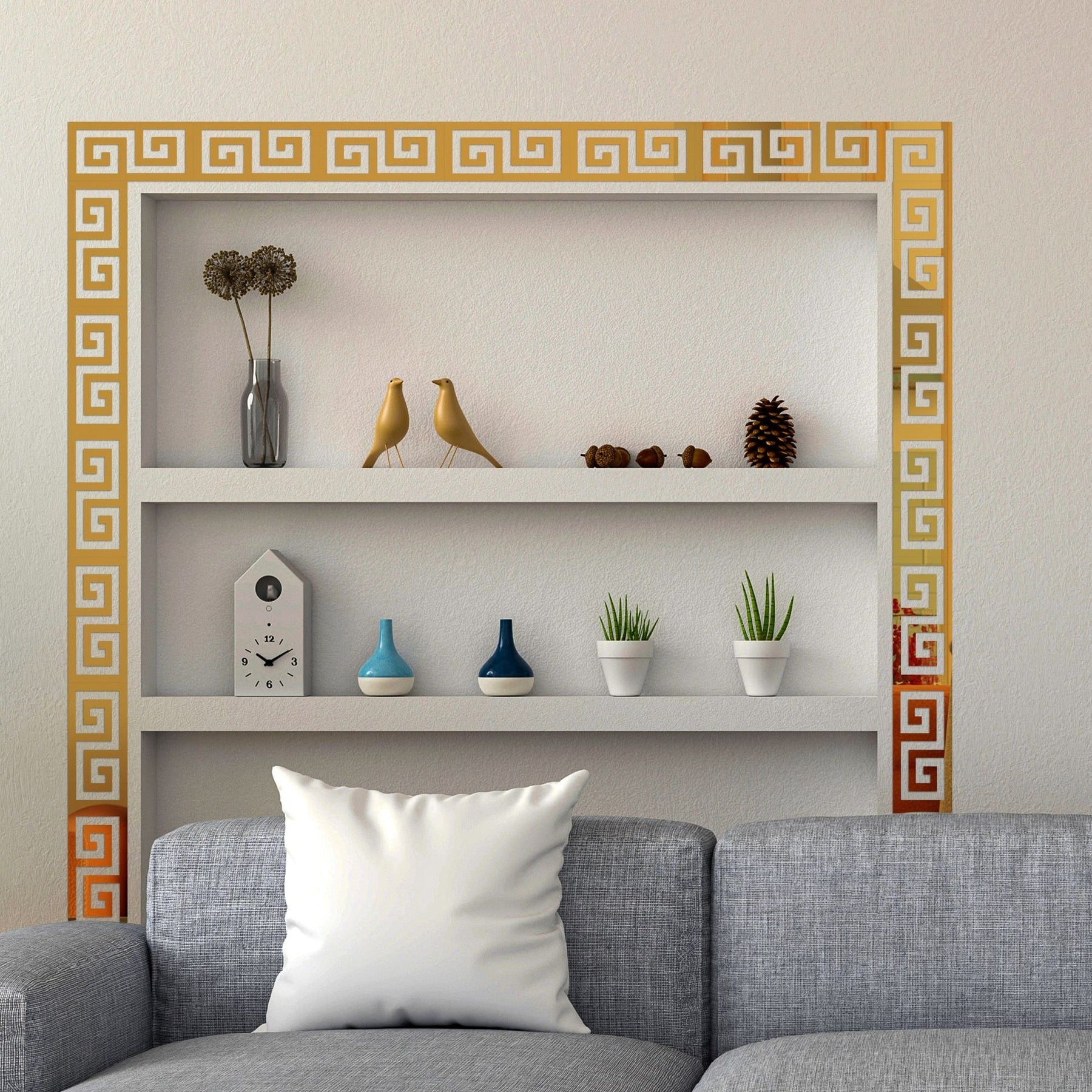 Versace Acrylic Border Mirror Decor - Wb 223