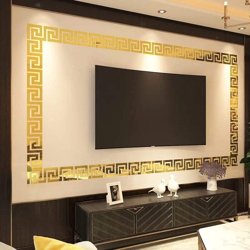 Versace Acrylic Border Mirror Decor - Wb 223