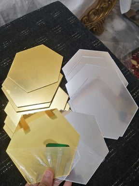 Unbreakable Acrylic Hexagon Shape Mirrors HM001