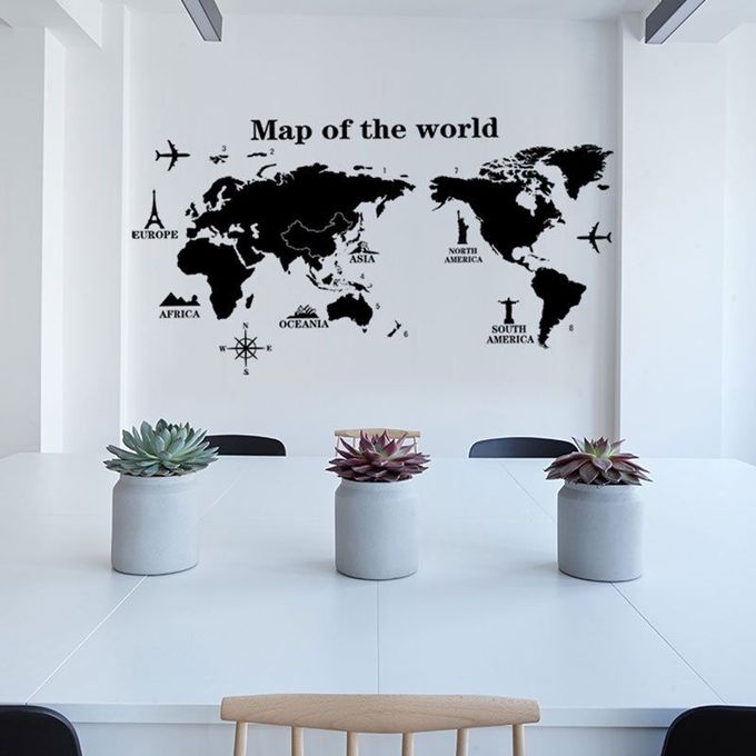 3D World Map for office decor - WA 810