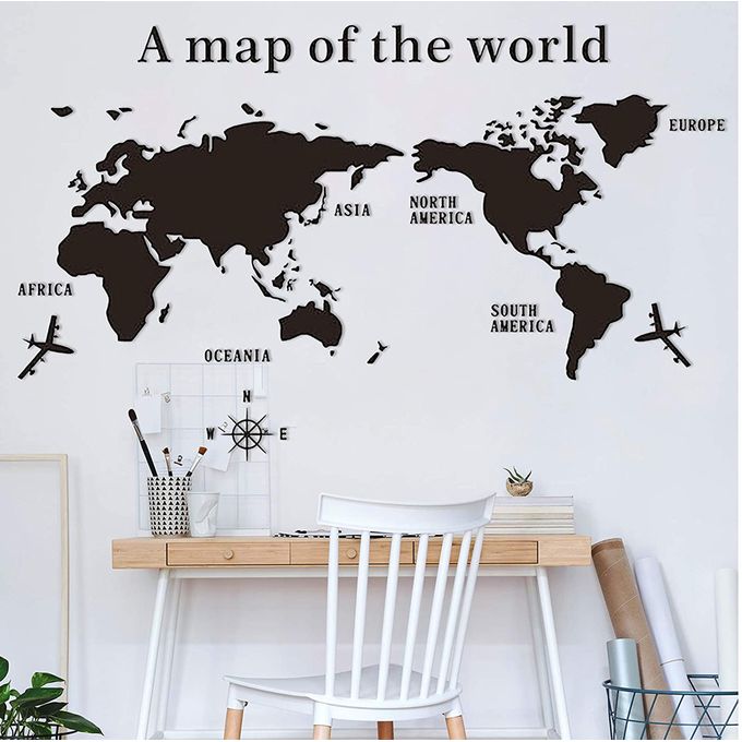 3D World Map for office decor - WA 810