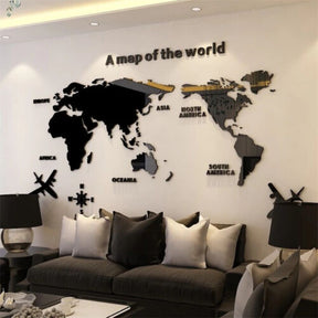 3D World Map for office decor - WA 810